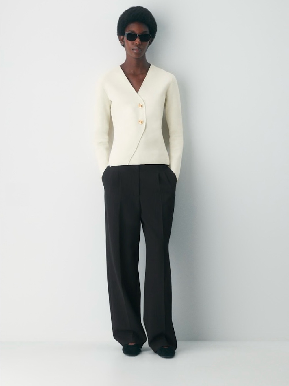 Aritzia Babaton Nanette Cardigan - Birch - Picture 3 of 12